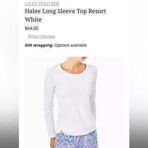 Lily Pulitzer small “Halee” long sleeve
